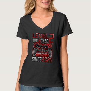 Camiseta Nível 2 Desbloqueado Incrível desde o segundo aniv