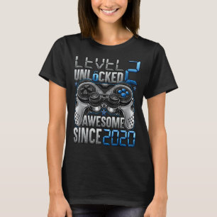Camiseta Nível 2 Desbloqueado Incrível desde o segundo aniv
