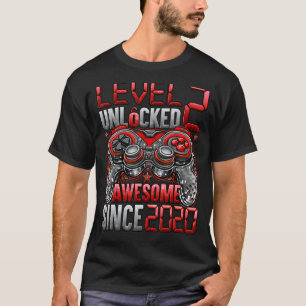 Camiseta Nível 2 Desbloqueado Incrível desde o segundo aniv