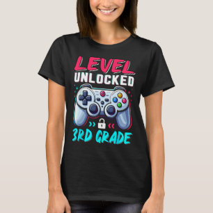 Camiseta Nível 3ª Série Desbloqueado Equipe de Volta às Aul