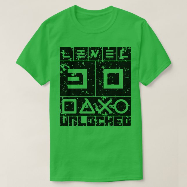 Camiseta Nível 30 desbloqueado (Frente do Design)