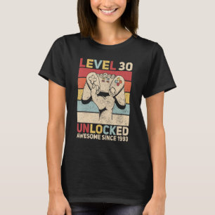 Camiseta Nível 30 Desbloqueado, 30 de Destino de Homens de
