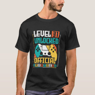 Camiseta Nível 31 Desbloqueado 31º Aniversário Gamer Oferec