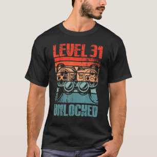 Camiseta Nível 31 Vídeo Gamer 31º Aniversário Men Bo