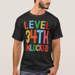 Camiseta Nível 34º Librou 34º Aniversário 34 Anos