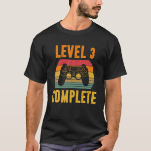 Camiseta Nível 3 Comemoração Vintage 3Rd Casamento Ann