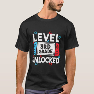 Camiseta Nível 3Rd Grau Desbloqueado De Volta Ao Jogo De Ví