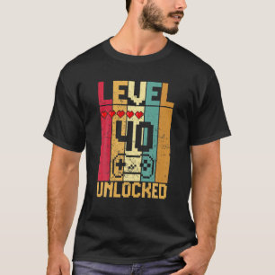 Camiseta Nível 40 Desbloqueado Incrível Jogo De Vídeo 19
