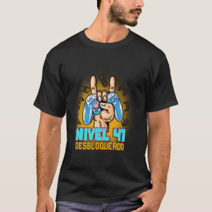 Camiseta Nível 41 Desbloqueado Aniversário de 41 anos Cumpl