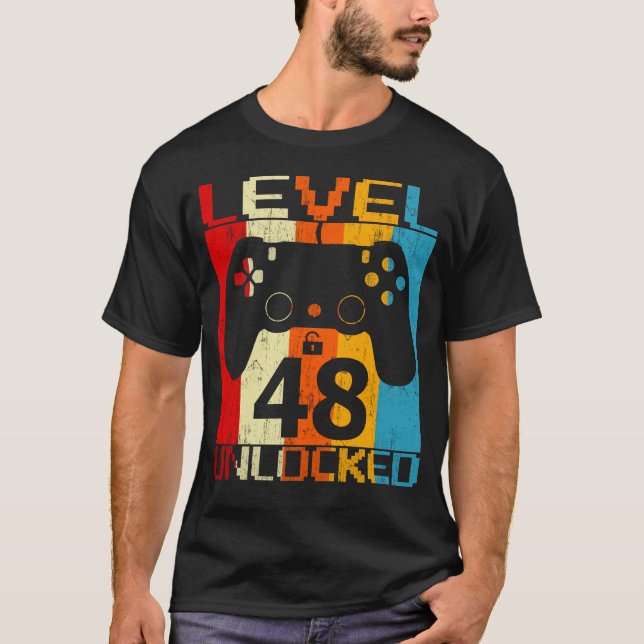 Camiseta Nível 48 desbloqueado (Frente)