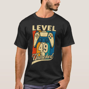 Camiseta Nível 49 Desbloqueado Incrível Desde 1973 49º Aniv