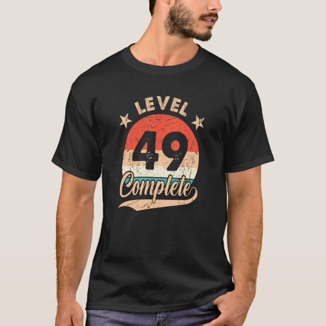 Camiseta Nível 49 Retro 49º Aniversário de Casamento (Frente)