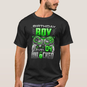 Camiseta Nível 4 Desbloqueado Incrível Desde 2018 4.º Anive