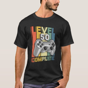 Camiseta Nível 50 Completo 50º Aniversário Vídeo Gam Co