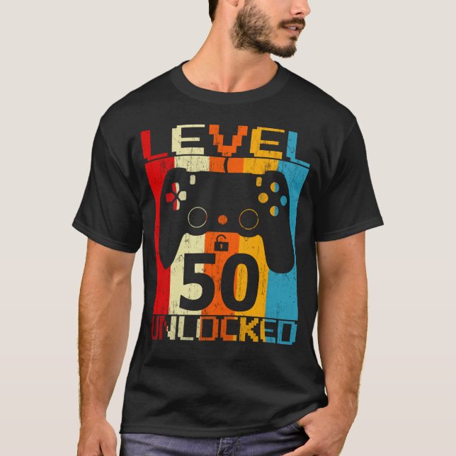 Camiseta Nível 50 desbloqueado (Frente)