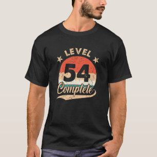 Camiseta Nível 54 Retrato Completo 54º Aniversário De Casam