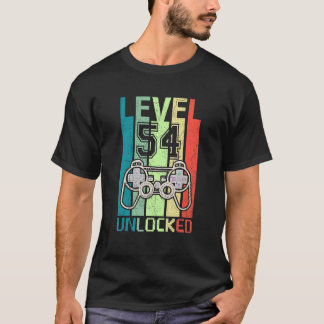 Camiseta Nível 54 Vídeo Gamer 54º Aniversário