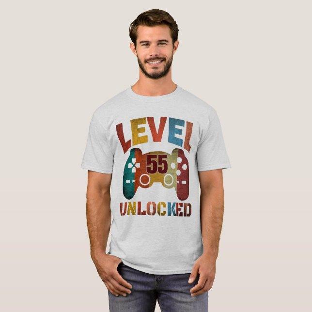 Camiseta NÍVEL 55 DESBLOQUEADO (Frente Completa)