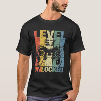 Camiseta Nível 57 Desbloqueado Espetacular Jogo De Vídeo 19