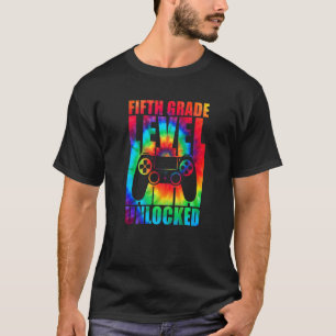 Camiseta Nível 5 Desbloqueado Coluna De Volta À Escola