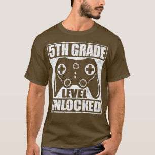 Camiseta Nível 5 Desbloqueado De Volta Ao Vídeo Da Escola 2