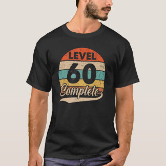 Camiseta Nível 60 Completo 60º Aniversário De Casamento Par