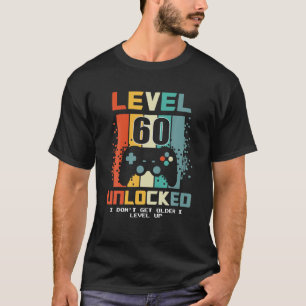 Camiseta Nível 60 Desbloqueado Não Obtenho Nível I Mais Ant