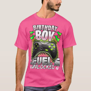 Camiseta Nível 6 6 de jogos de vídeo desbloqueados Birthday