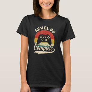 Camiseta Nível 6 Casamento De 6 Completado Aniversário Para