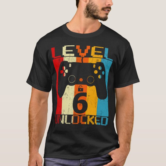 Camiseta Nível 6 desbloqueado (Frente)