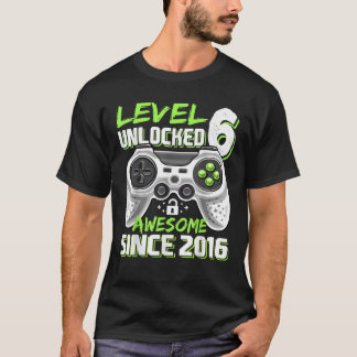 Camiseta Nível 6 Desbloqueado Incrível Nascimento do 6 do J