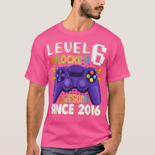 Camiseta Nível 6 Desbloqueado Incrível Nascimento do 6 do J