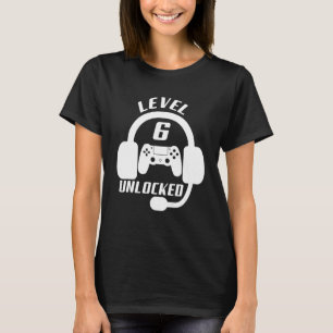 Camiseta Nível 6 desbloqueado Não fico mais velho do que jo