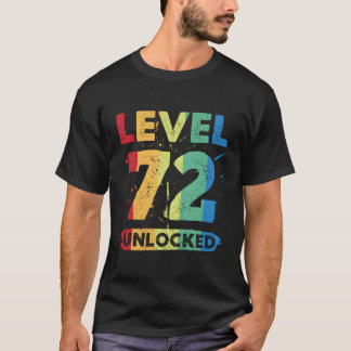 Camiseta Nível 72 Desbloqueado 72Nd