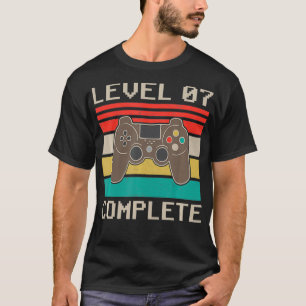 Camiseta Nível 7 Concluído 7 Anos Aniversário De Casamento