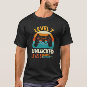 Camiseta Nível 7 Criança Engraçada De Aniversário Com 7 Ano