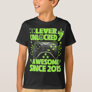 Camiseta Nível 7 Desbloqueado Incrível Nascimento do 7 do J