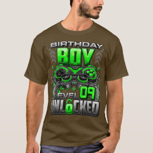 Camiseta Nível 9 Desbloqueado Incrível Desde 2014 9.º Anive