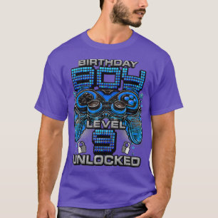 Camiseta Nível 9 Desbloqueado Incrível Desde 2014 9.º Anive