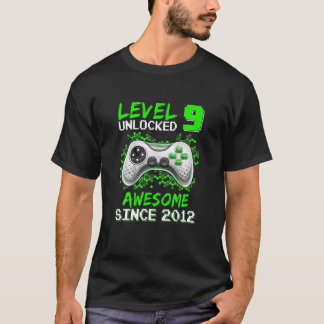 Camiseta Nível 9 Desbloqueado Incrível Jogo De Vídeo 2012 9