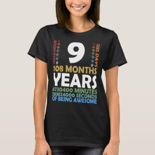 Camiseta Nível 9 Jogo de Vídeo Desbloqueado 9ª Festa de ani