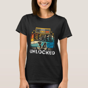 Camiseta Nível &#; Aniversário Desbloqueado &#; o Jogo de V
