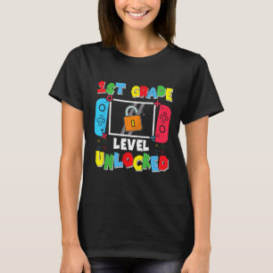 Camiseta Nível da 1ª Série Desbloqueado Ck Para a Escola Pr