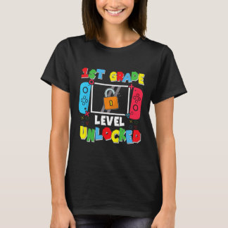 Camiseta Nível da 1ª Série Desbloqueado De Volta às Aulas P