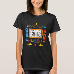 Camiseta Nível da 3ª Série Desbloqueado Jogo Na Volta às Au
