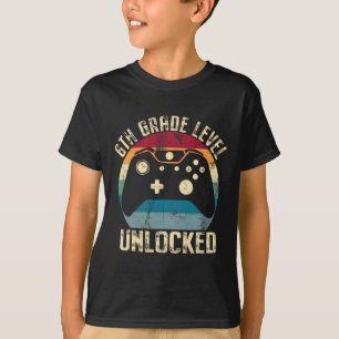 Camiseta Nível da 6ª Série Desbloqueado Volta às Aulas Prim
