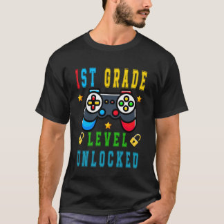 Camiseta Nível da Primeira Série Desbloqueado Crianças Volt