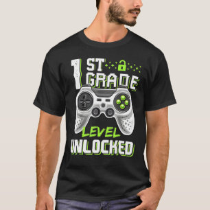 Camiseta Nível De 1rua Desbloqueado Jogador No Primeiro Dia