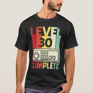 Camiseta Nível de 30 anos de aniversário do Casado de jogad
