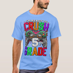 Camiseta Nível de 5 Nível Desbloqueado Jogo No 5 Grau Volta